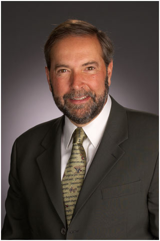 portrait de thomas mulcair député, outremont chef adjoint npd